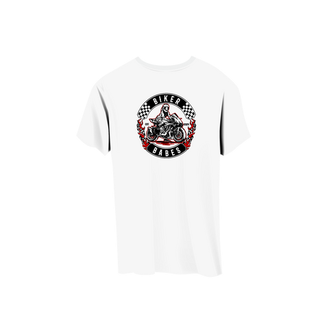 Biker Babes Sports Red collection Short Sleeve Raglan T Shirt