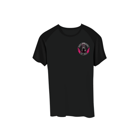 Biker Babes Hot Pink Collection Short Sleeve Raglan T Shirt