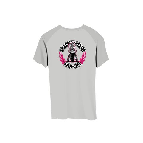 Biker Babes Hot Pink Collection Short Sleeve Raglan T Shirt
