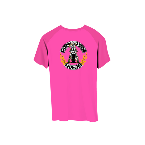 Biker Babes Short Sleeve Raglan T Shirt