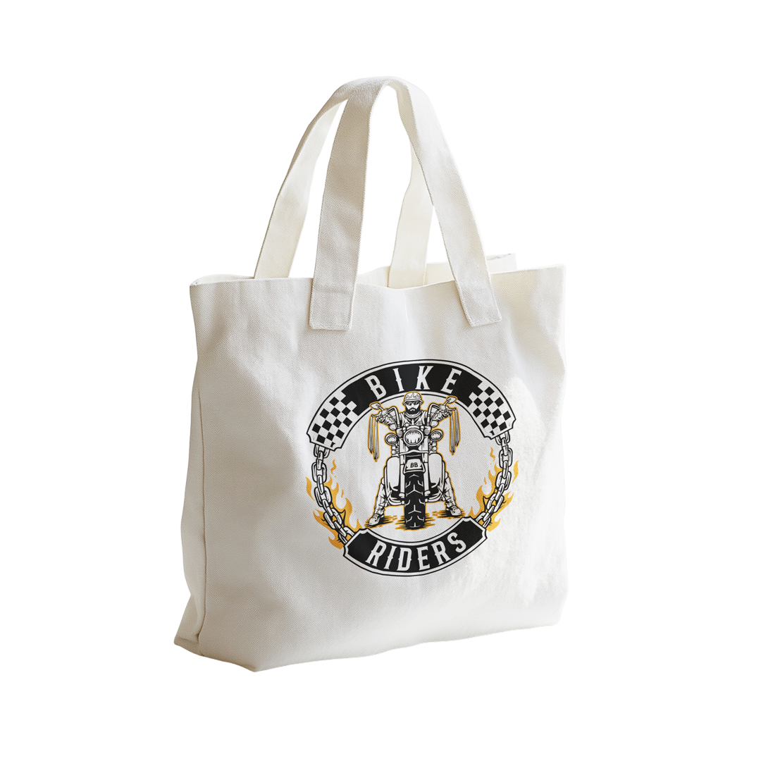 Biker Rider Tote Bag