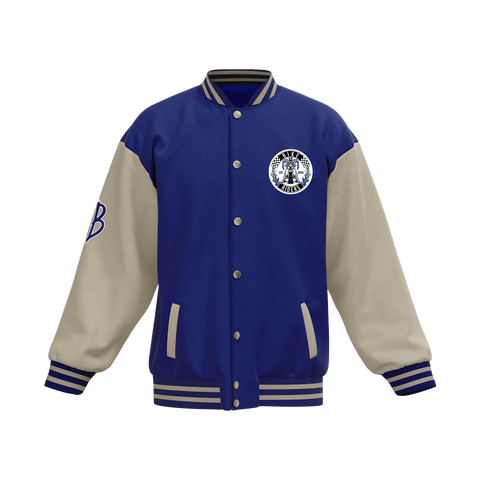 Biker Riders Blue Collection Custom Made Baseball Jacket