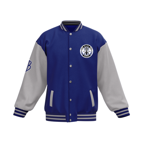 Biker Riders Blue Collection Custom Made Baseball Jacket
