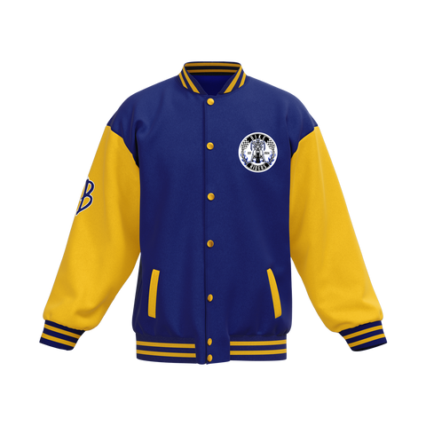 Biker Riders Blue Collection Custom Made Baseball Jacket