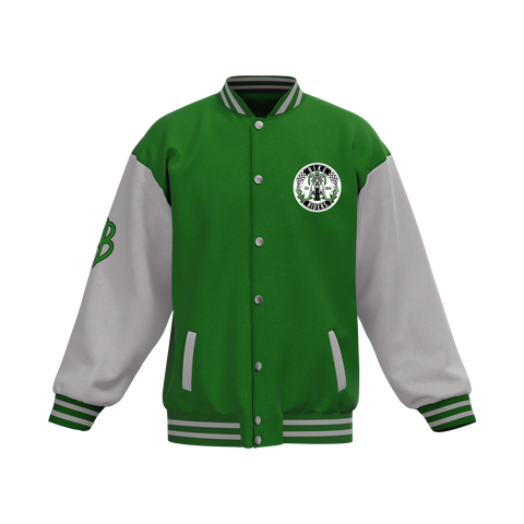 Biker Riders Green Collection Custom Made Baseball Jacket