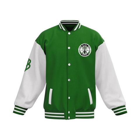 Biker Riders Green Collection Custom Made Baseball Jacket