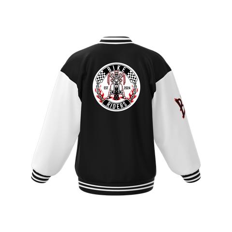 Biker Riders Red Collection Custom Made Baseball Jacket