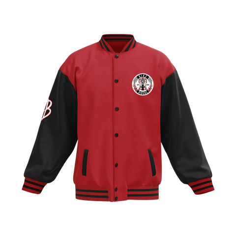 Biker Riders Red Collection Custom Made Baseball Jacket