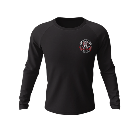 Bike Riders Red Collection Long Sleeve Raglan T shirt