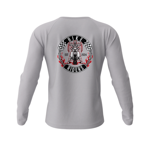 Bike Riders Red Collection Long Sleeve Raglan T shirt
