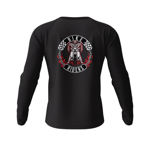 Bike Riders Red Collection Long Sleeve Raglan T shirt