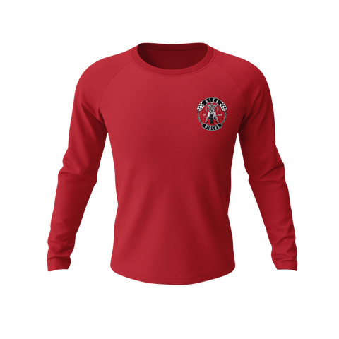 Bike Riders Red Collection Long Sleeve Raglan T shirt