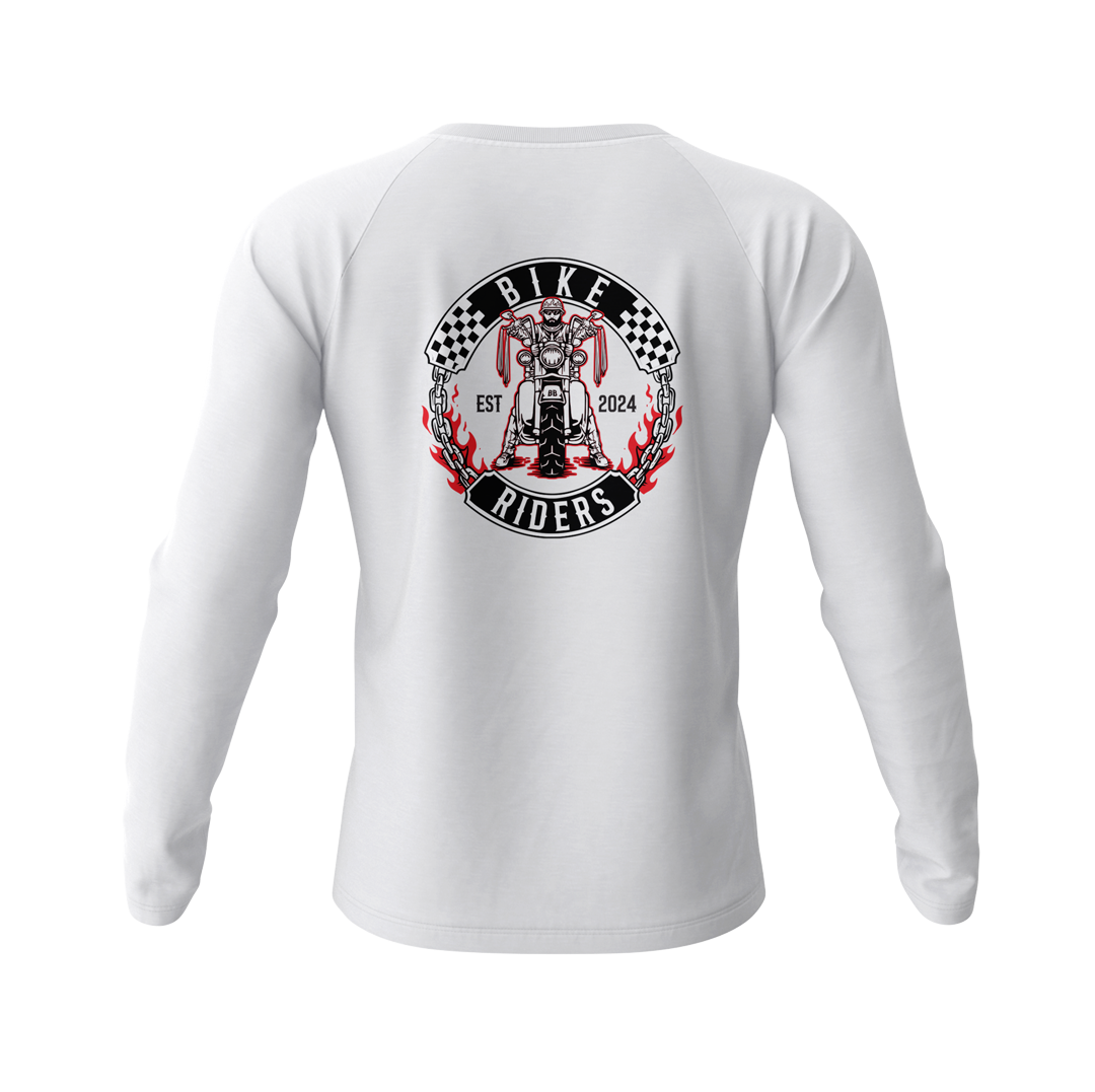 Bike Riders Red Collection Long Sleeve Raglan T shirt