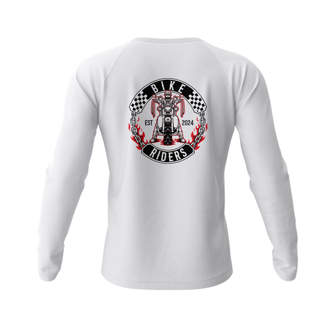 Bike Riders Red Collection Long Sleeve Raglan T shirt