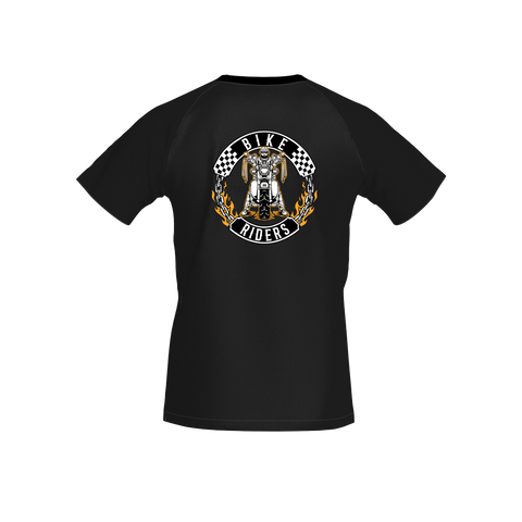 Biker Rider Men's Short Sleeve Raglan T shirt