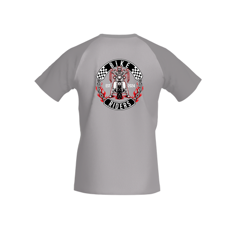 Bike Riders Red Collection Men's Raglan Short Sleeve T shirt