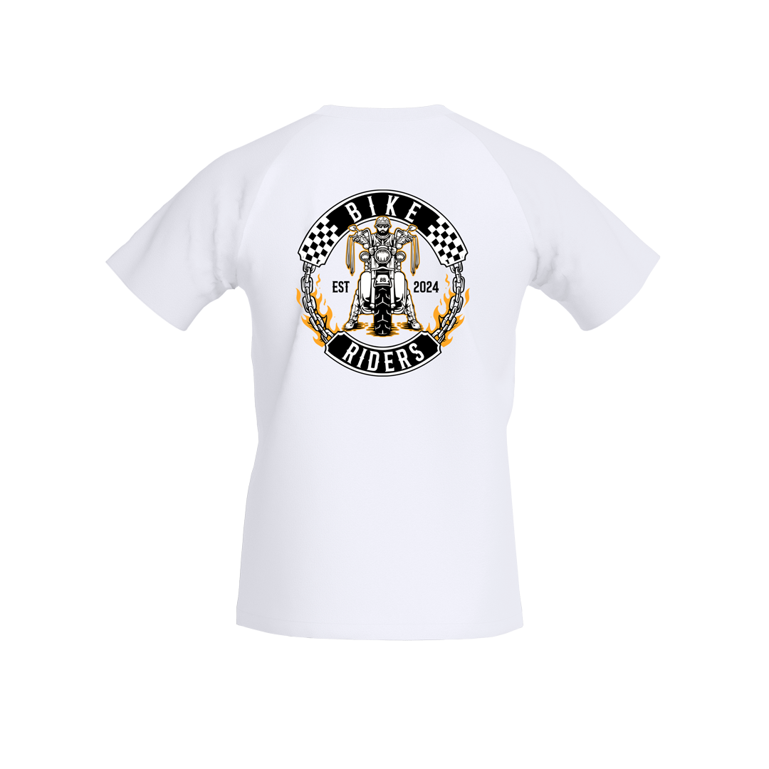 Biker Rider Men's Short Sleeve Raglan T shirt