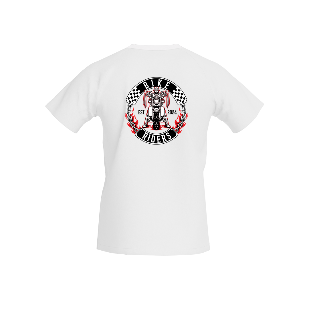 Bike Riders Red Collection Men's Raglan Short Sleeve T shirt